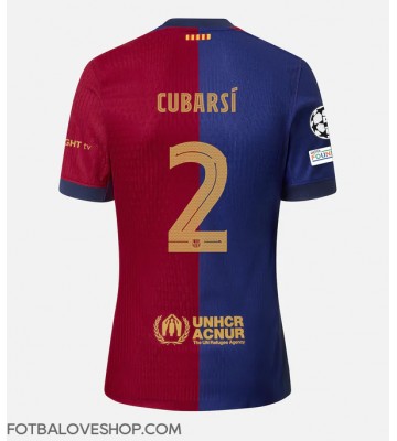 Barcelona Pau Cubarsi #2 Domácí Dres 2024-25 Krátký Rukáv